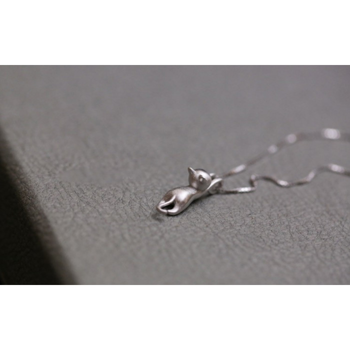 Sky Jewelry Серебряная цепочка с кулоном Котик