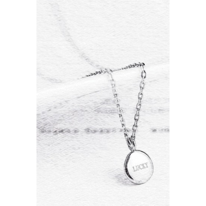 Sky Jewelry Серебряная цепочка с кулоном капелька Lucky