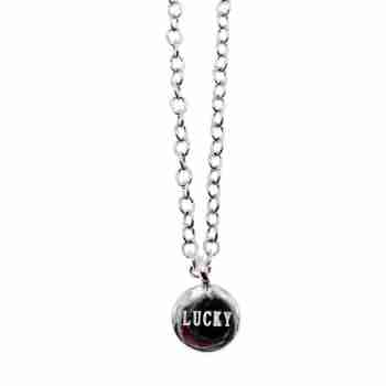 Sky Jewelry Серебряная цепочка с кулоном капелька Lucky