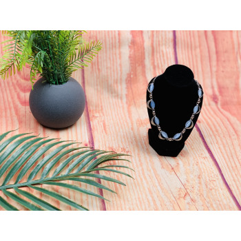 Sky Jewelry Серебряное ожерелье с лунным камнем