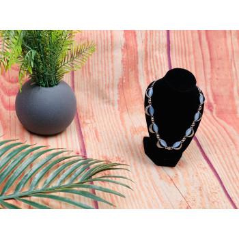 Sky Jewelry Серебряное ожерелье с лунным камнем