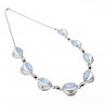 Sky Jewelry Серебряное ожерелье с лунным камнем