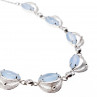 Sky Jewelry Серебряное ожерелье с лунным камнем