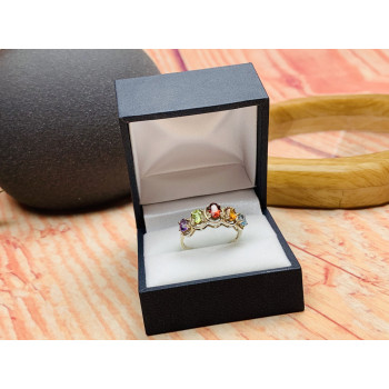 Sky Jewelry Серебряное кольцо с натуральными камнями