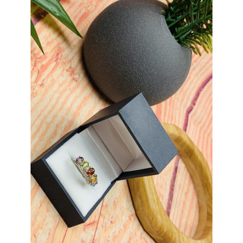 Sky Jewelry Серебряное кольцо с натуральными камнями