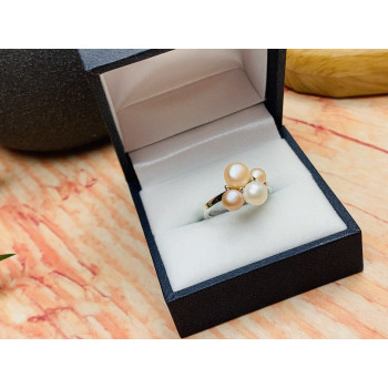 Sky Jewelry Серебряное кольцо 925 пробы с жемчугом