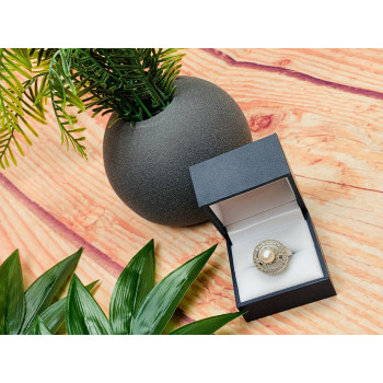 Sky Jewelry Серебряное кольцо 925 пробы с жемчугом