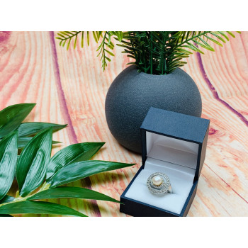 Sky Jewelry Серебряное кольцо 925 пробы с жемчугом