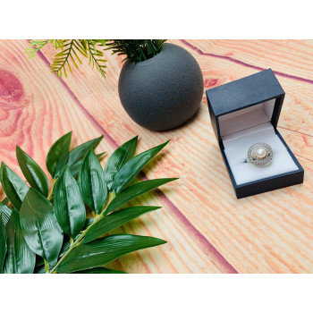 Sky Jewelry Серебряное кольцо 925 пробы с жемчугом