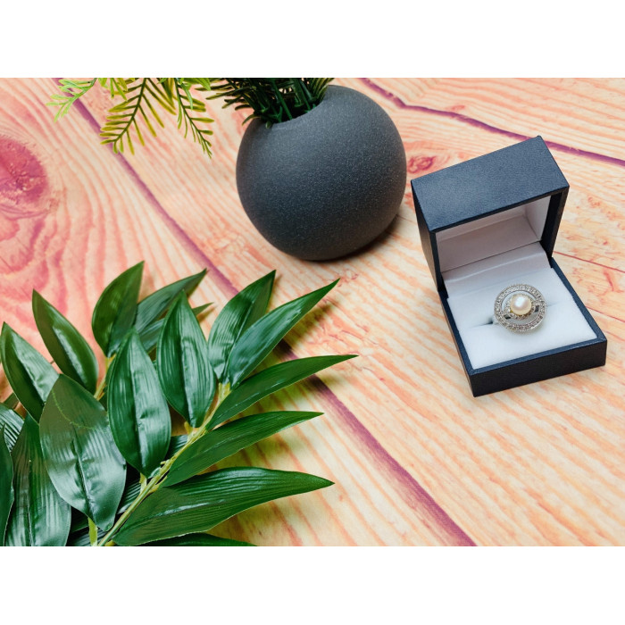 Sky Jewelry Серебряное кольцо 925 пробы с жемчугом