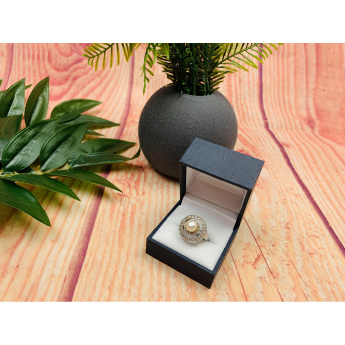 Sky Jewelry Серебряное кольцо 925 пробы с жемчугом
