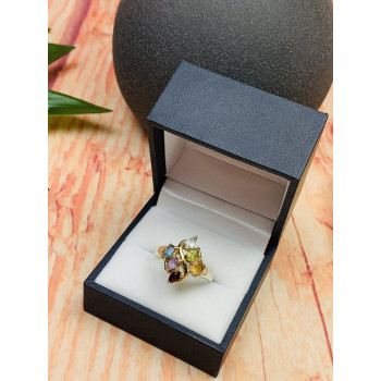 Sky Jewelry Серебряное кольцо 925 проба с натуральными камнями