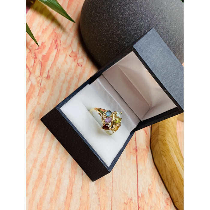 Sky Jewelry Серебряное кольцо 925 проба с натуральными камнями