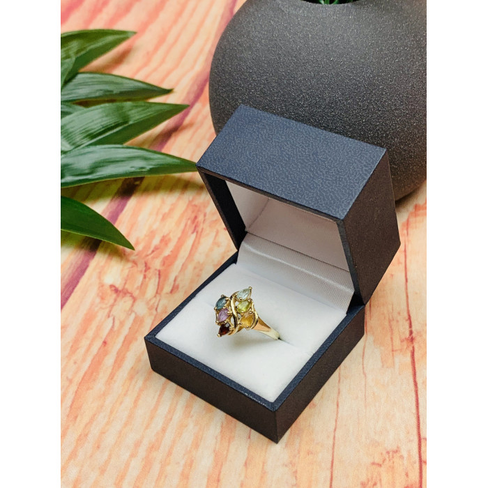 Sky Jewelry Серебряное кольцо 925 проба с натуральными камнями