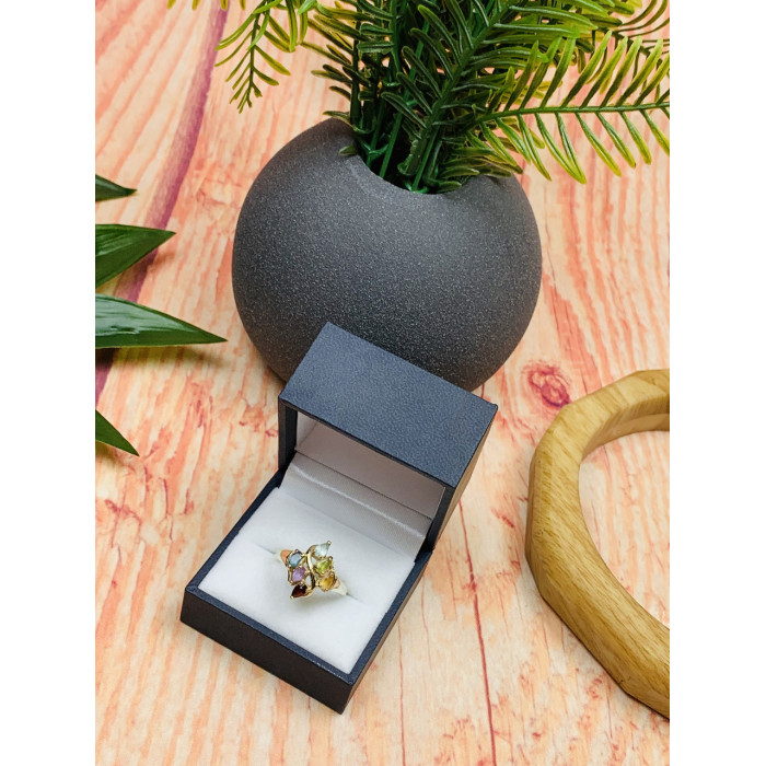 Sky Jewelry Серебряное кольцо 925 проба с натуральными камнями