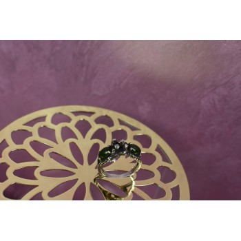 Sky Jewelry Серебряное кольцо с зеленым нефритом