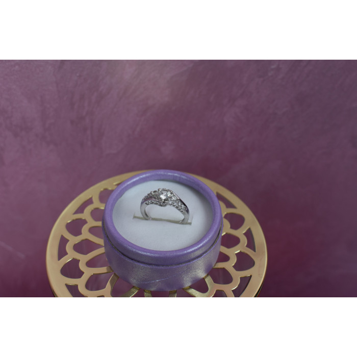 Sky Jewelry Серебряное кольцо 925 проба с бесцветной шпинелью