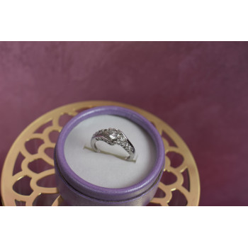 Sky Jewelry Серебряное кольцо 925 проба с бесцветной шпинелью