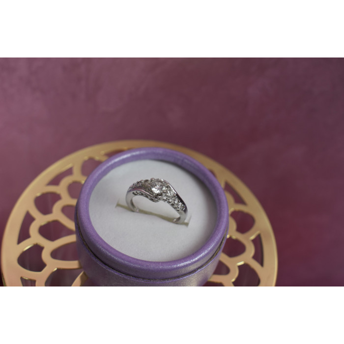 Sky Jewelry Серебряное кольцо 925 проба с бесцветной шпинелью