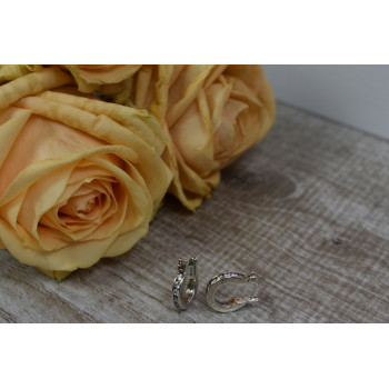 Sky Jewelry Серебряные серьги с фианитами