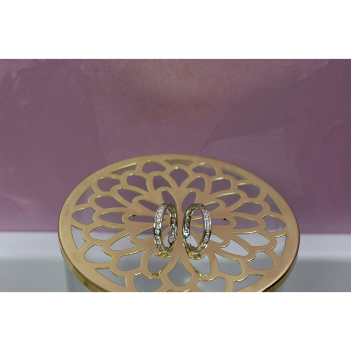 Sky Jewelry Серебряные серьги 925 проба с фианитами