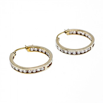 Sky Jewelry Серебряные серьги 925 проба с фианитами