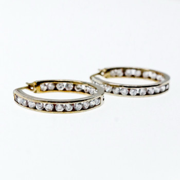 Sky Jewelry Серебряные серьги 925 проба с фианитами