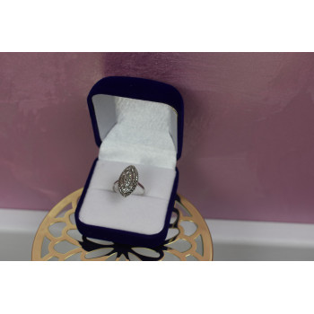 Sky Jewelry Серебряное кольцо с марказитом