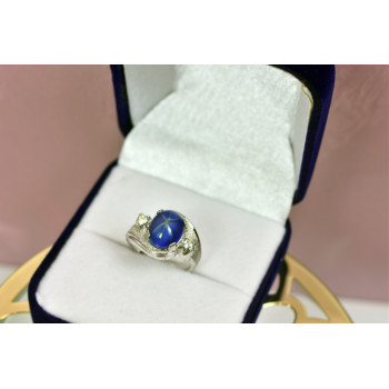 Sky Jewelry Серебряное кольцо с камнем Ляпис-Лазурь