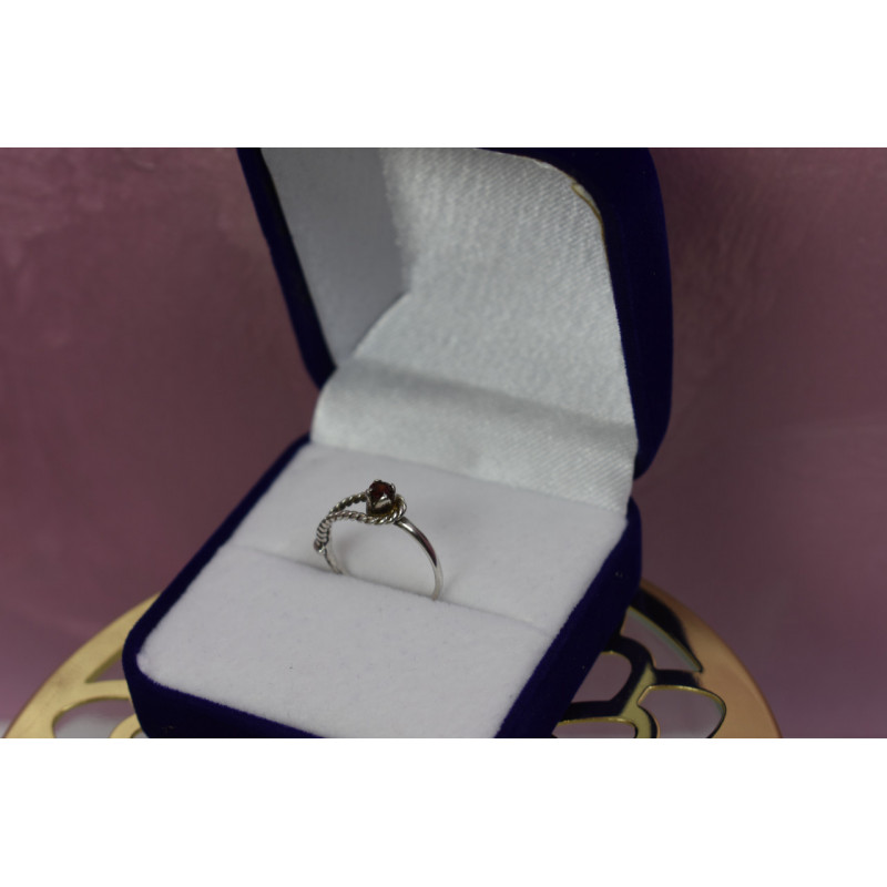 Sky Jewelry Серебряное кольцо с гранатом