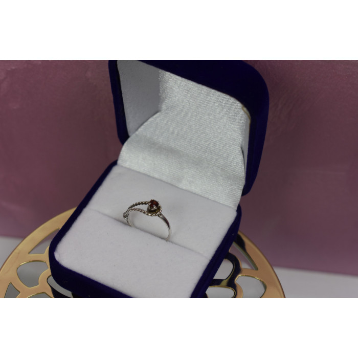 Sky Jewelry Серебряное кольцо с гранатом