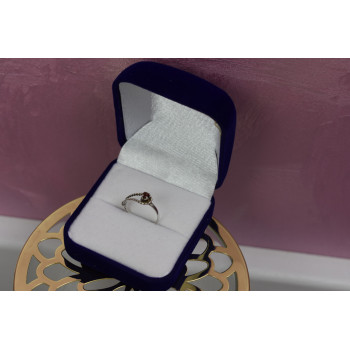Sky Jewelry Серебряное кольцо с гранатом