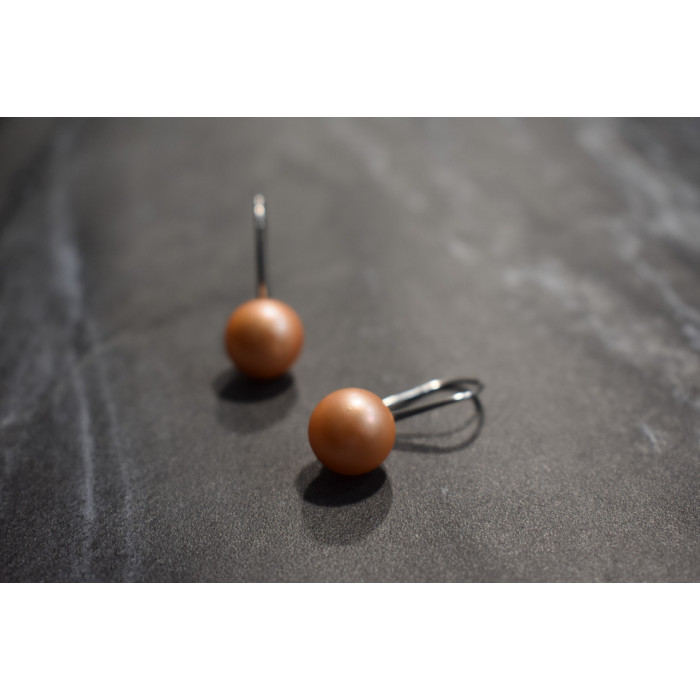 Sky Jewelry Серебряные серьги с жемчугом