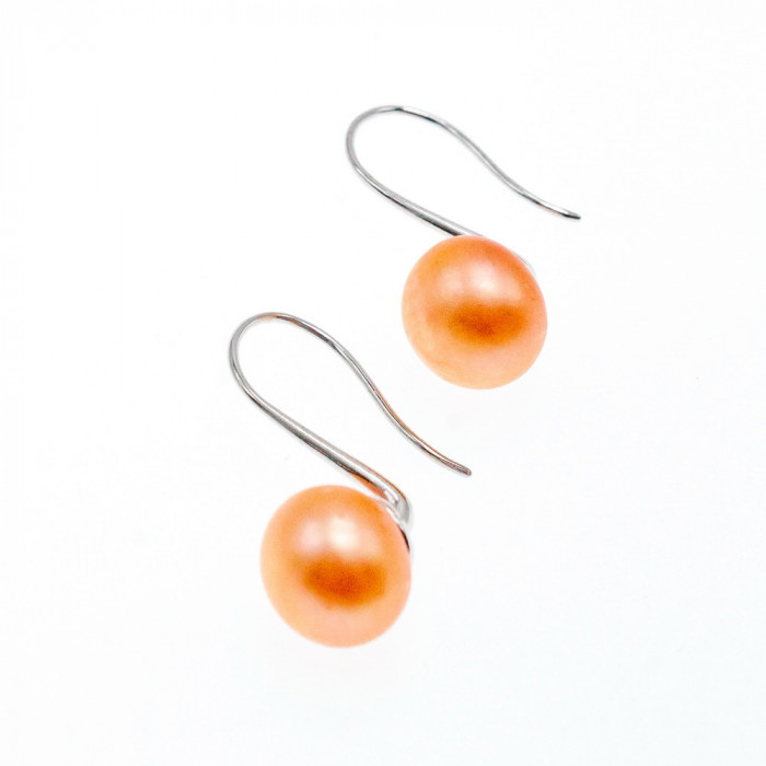 Sky Jewelry Серебряные серьги с жемчугом