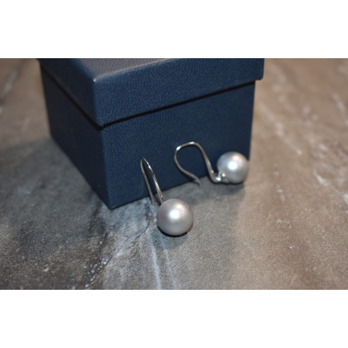 Sky Jewelry Серебряные серьги с жемчугом 925 проба