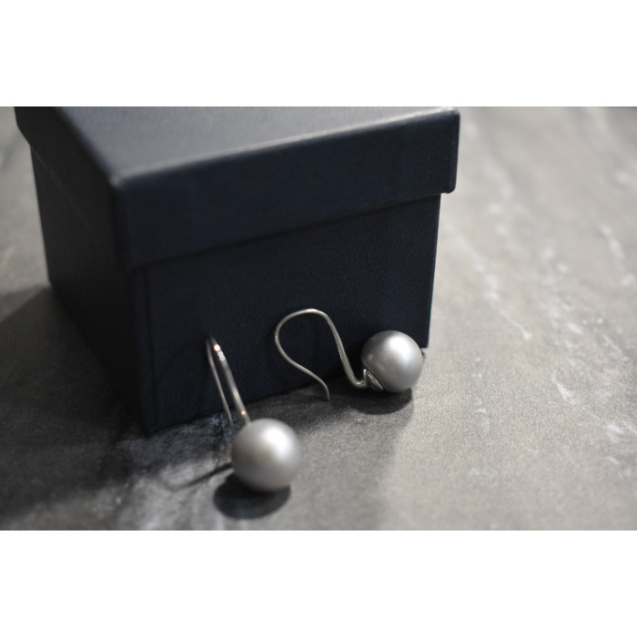 Sky Jewelry Серебряные серьги с жемчугом 925 проба