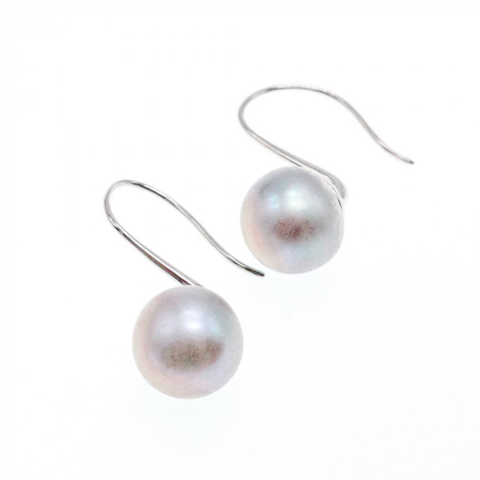 Sky Jewelry Серебряные серьги с жемчугом 925 проба