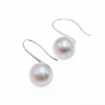 Sky Jewelry Серебряные серьги с жемчугом 925 проба