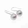 Sky Jewelry Серебряные серьги с жемчугом 925 проба