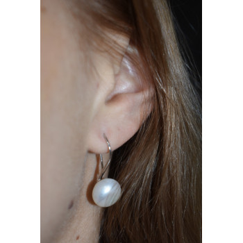 Sky Jewelry Серебряные серьги с жемчугом