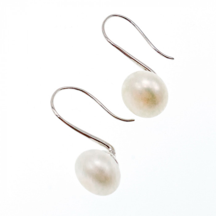 Sky Jewelry Серебряные серьги с жемчугом