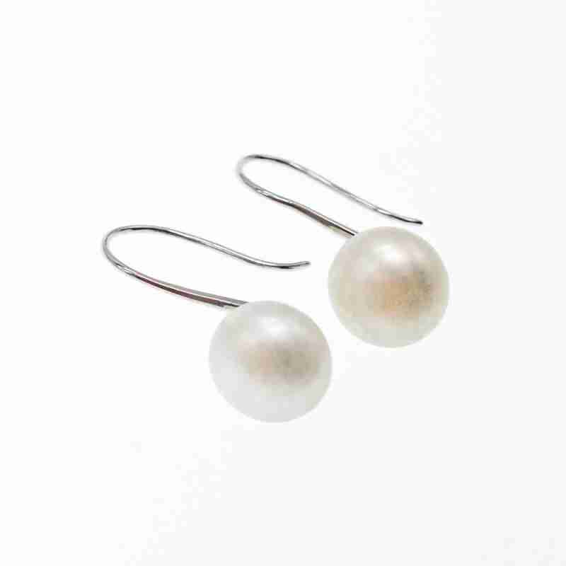 Sky Jewelry Серебряные серьги с жемчугом