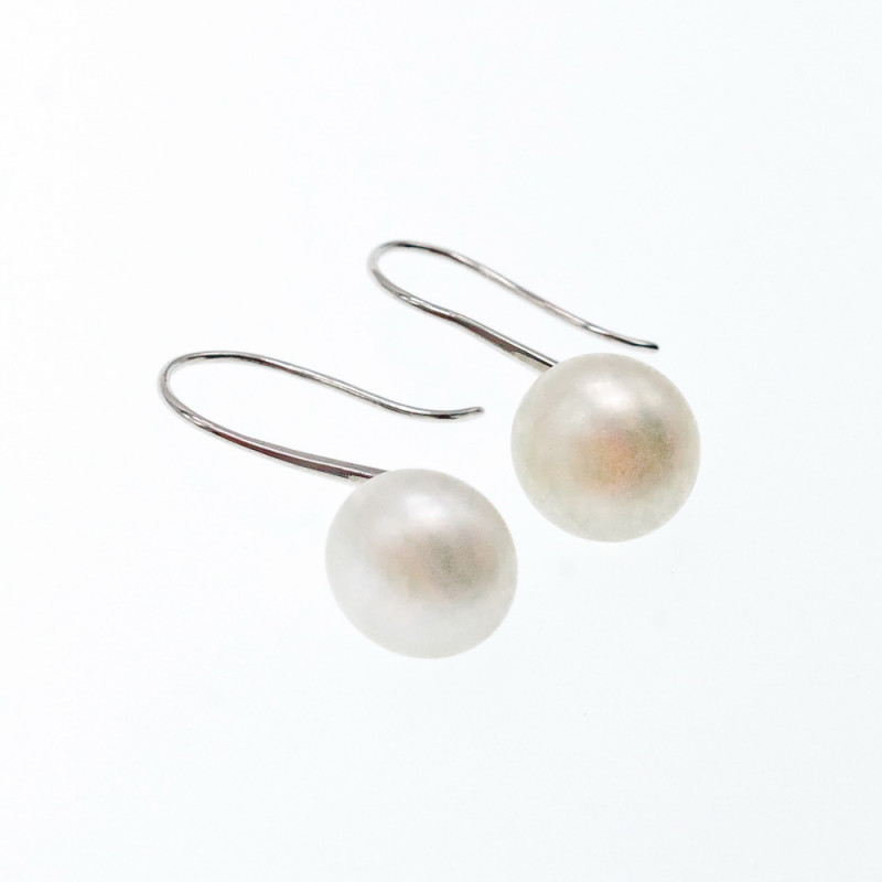 Sky Jewelry Серебряные серьги с жемчугом