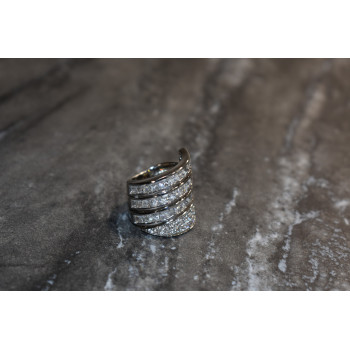 Sky Jewelry Серебряное кольцо с фианитами