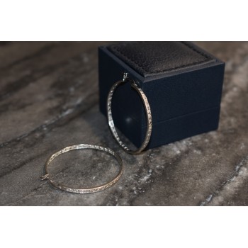 Sky Jewelry Серебряные серьги-кольца   с фианитами