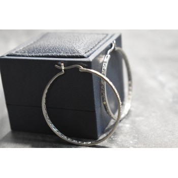 Sky Jewelry Серебряные серьги-кольца   с фианитами