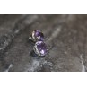 Sky Jewelry Серебряные серьги-гвоздики с аметистом