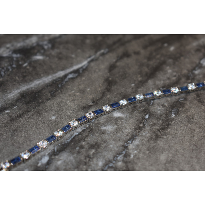 Sky Jewelry Серебряный браслет с фианитами 925 проба