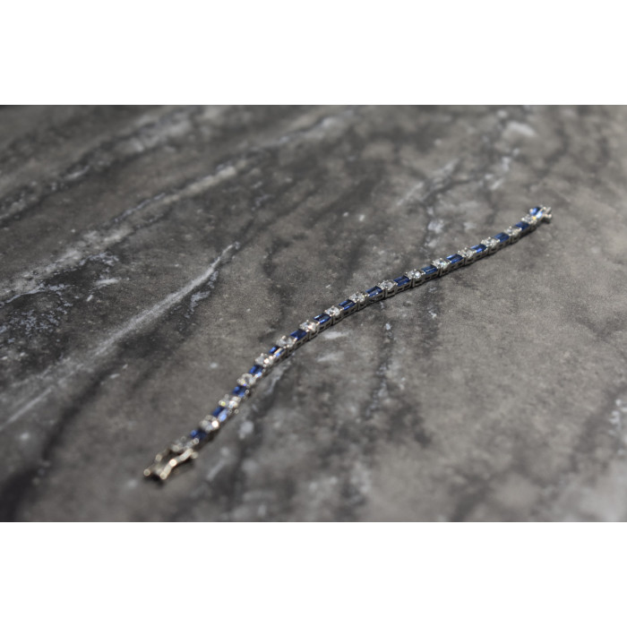 Sky Jewelry Серебряный браслет с фианитами 925 проба