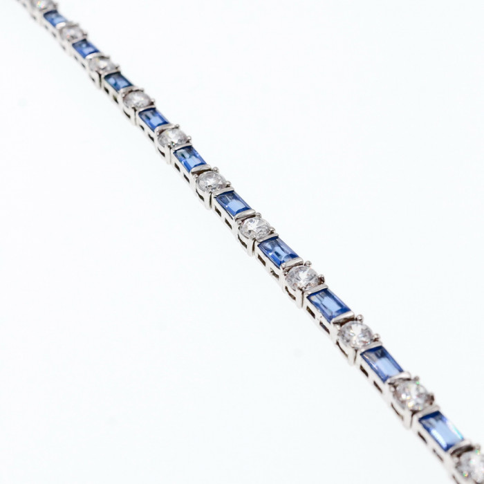 Sky Jewelry Серебряный браслет с фианитами 925 проба